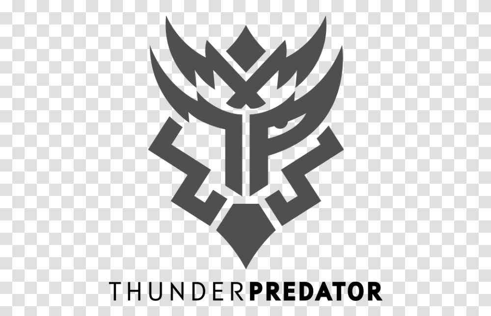 Thunder Predator Logo, Emblem, Cross Transparent Png