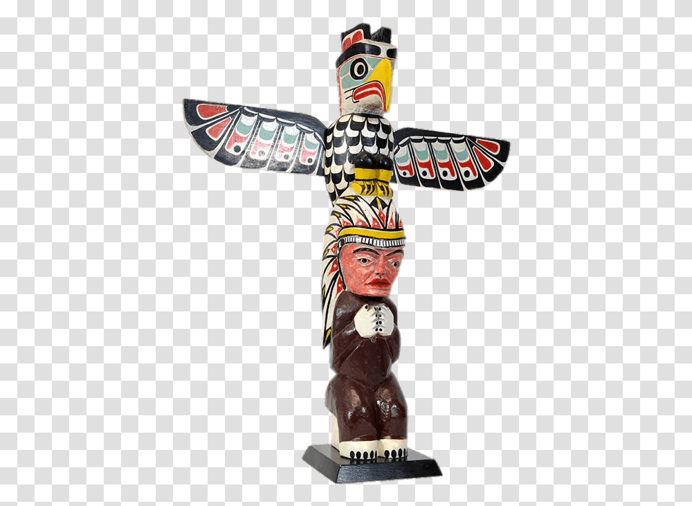 Thunderbird And Chief Totem Totem Pole Background, Architecture, Building, Emblem Transparent Png