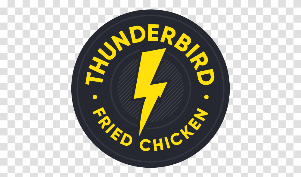 Thunderbird Fried Chicken Circle, Symbol, Label, Text, Logo Transparent Png