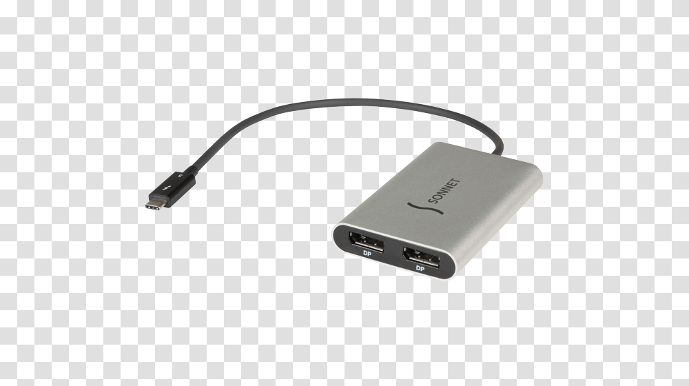 Thunderbolt To Dual Displayport Adapter Sonnet Online Store, Plug, Mouse, Hardware, Computer Transparent Png