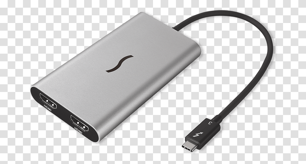 Thunderbolt To Dual Hdmi Adapter Sonnet, Electronics, Computer, Computer Hardware, Disk Transparent Png