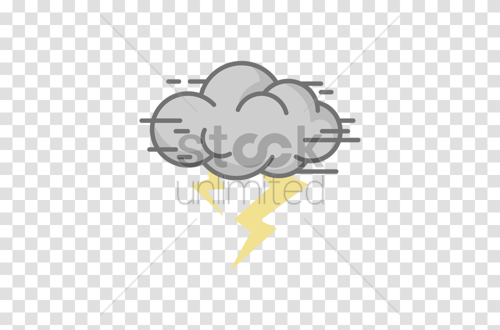 Thunderstorm Vector Image, Bow, Leisure Activities, Weapon, Food Transparent Png