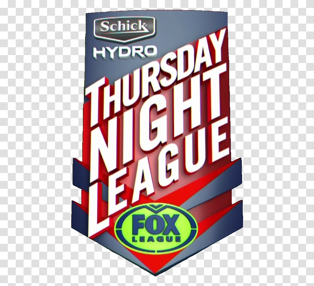 Thursday Night Football Nrlfox League Logopedia Fandom Schick Hydro 5, Poster, Advertisement, Novel, Book Transparent Png