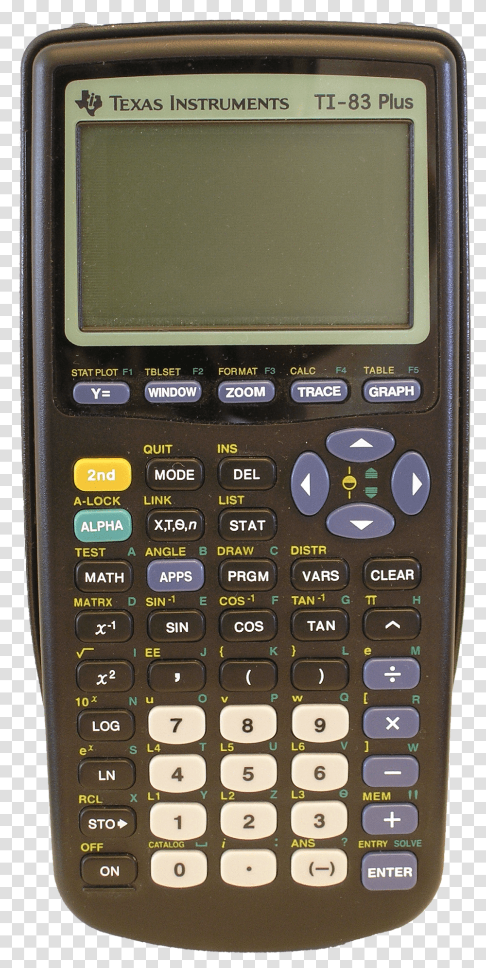 Ti 83 Texas Instruments Ti 83 Plus, Mobile Phone, Electronics, Cell Phone, Calculator Transparent Png