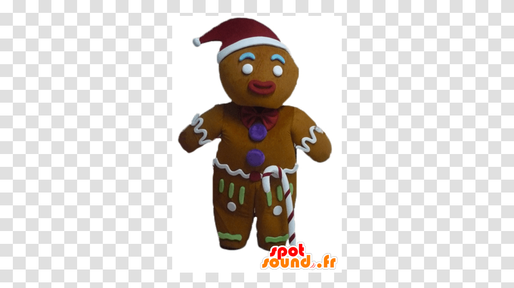 Ti Cookie Mascot Famous Gingerbread In Shrek Deguisement Bonhomme De Pain D Epice, Toy, Doll, Plush Transparent Png