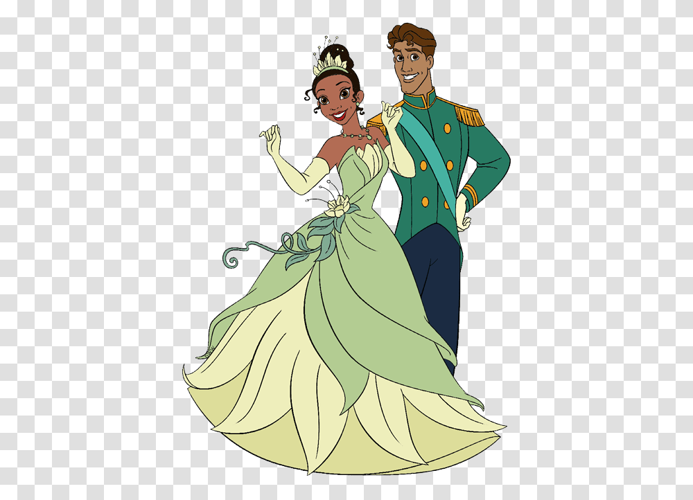 Tiana And Naveen Dancing, Person, Female, Dress Transparent Png