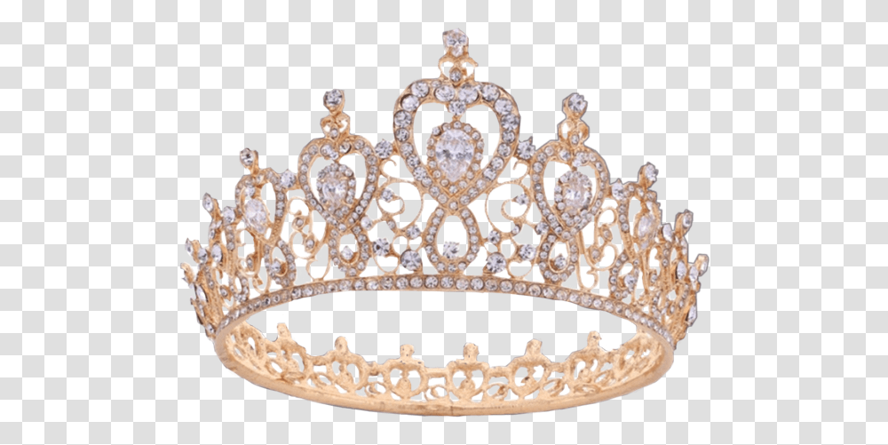 Tiara Icon Gold Goldcrown Crown Jewel Jewels Gold Queen Crown, Jewelry, Accessories, Accessory, Chandelier Transparent Png