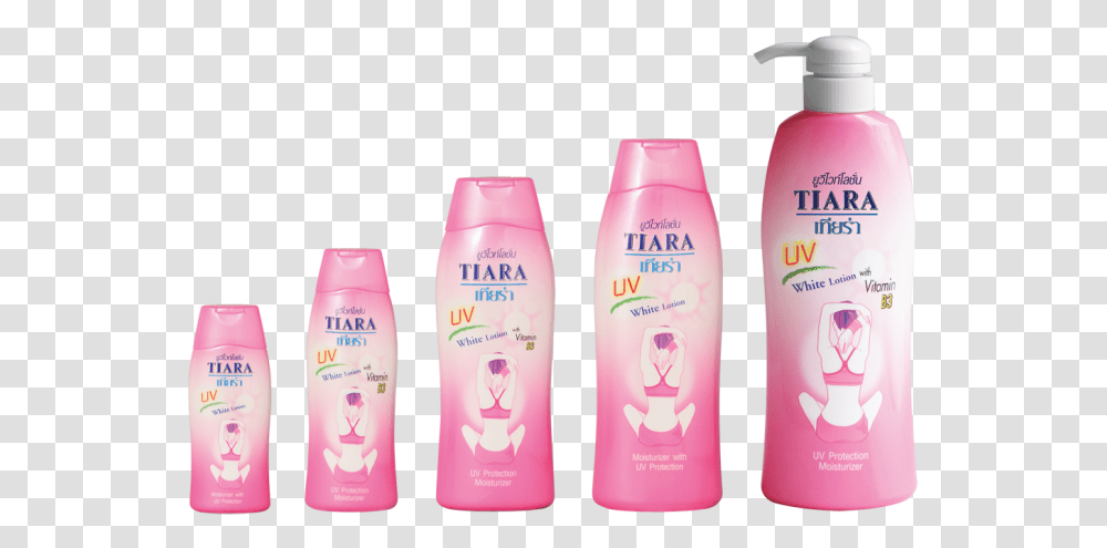 Tiara Uv White Lotion Vitamin B3 Plastic Bottle, Shampoo, Shaker Transparent Png