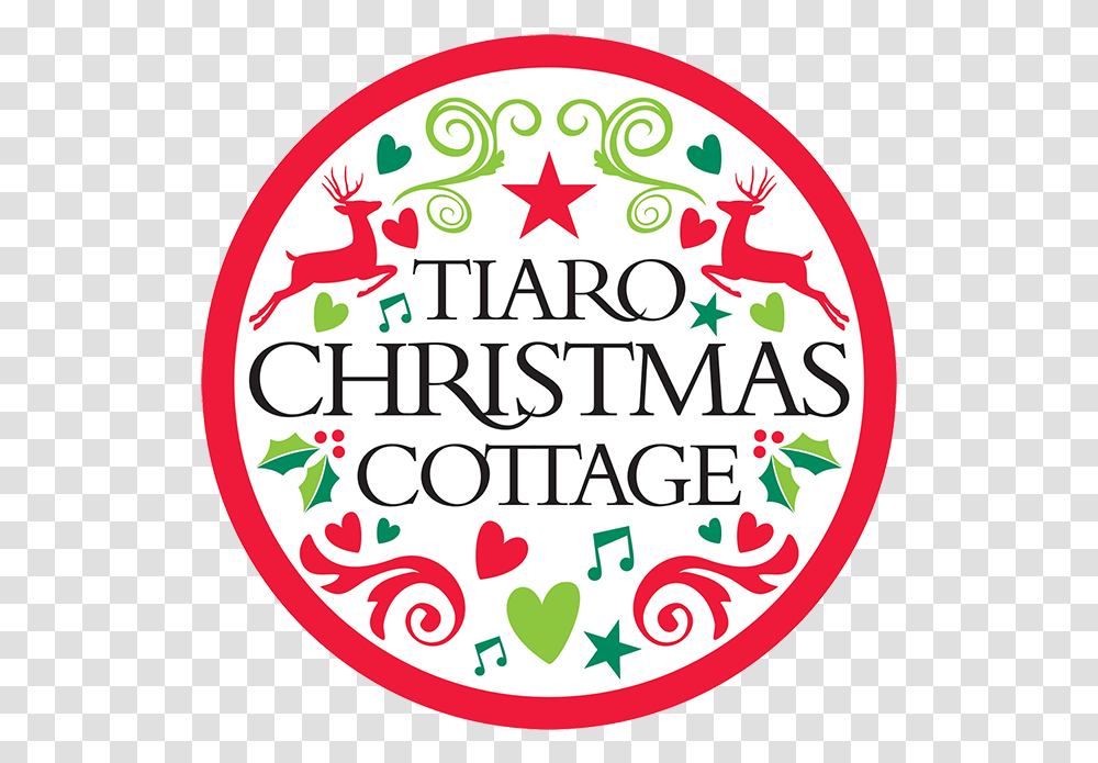 Tiaro Christmas Cottage Logo Tiaro Christmas Cottage, Label, Alphabet Transparent Png