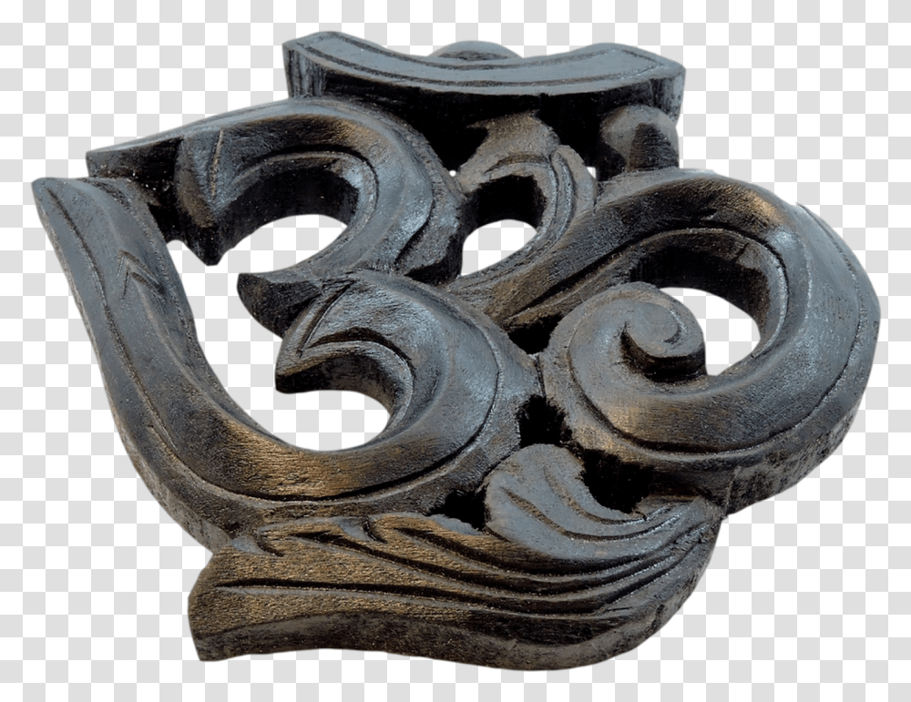 Tibetan Buddhist Hand Crafted Wooden Om Wall Hanging Wood, Tire, Bronze, Cross Transparent Png