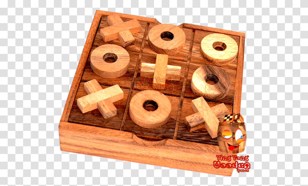 Tic Tac Toe Strategy Game In Wooden Box Xo Or Wooden Plank Transparent Png