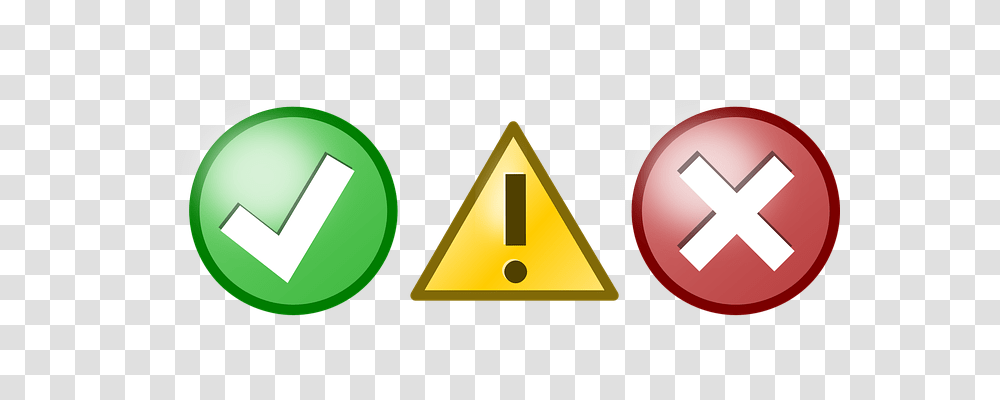 Tick Triangle, Recycling Symbol, Sign Transparent Png