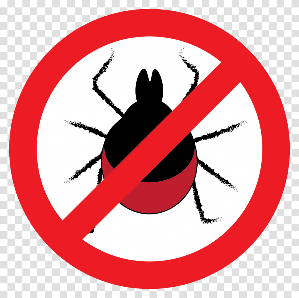 Tick Awareness No Ticks Sign, Animal, Insect, Invertebrate Transparent Png