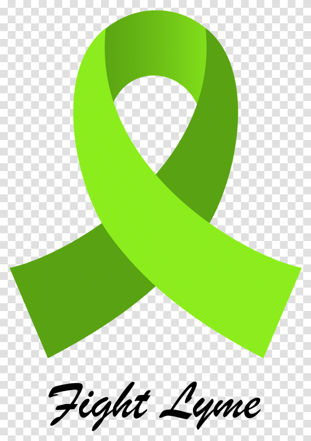 Tick Bites Lyme Disease Ribbon, Green, Text, Plant, Symbol Transparent Png