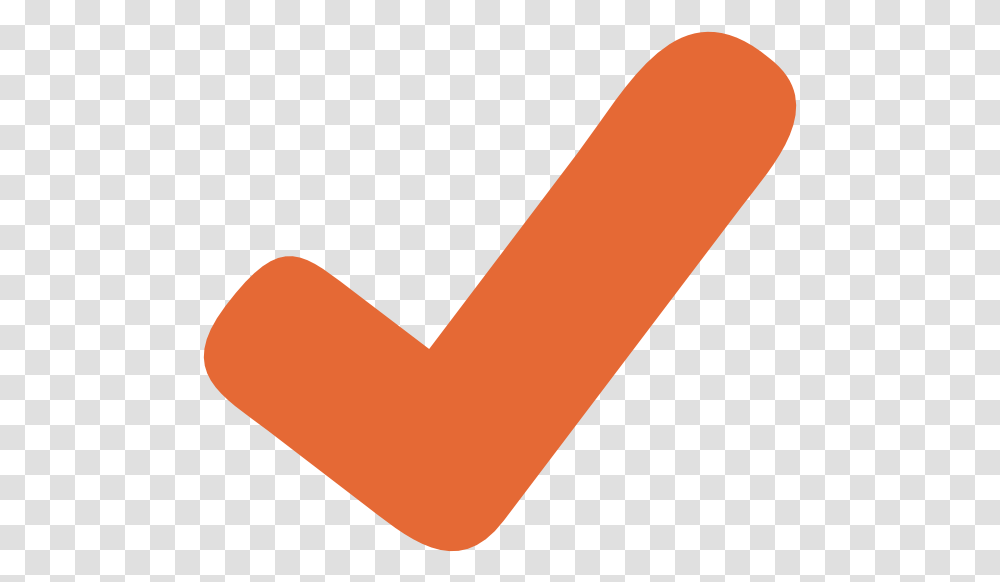 Tick Mark Orange Check Mark 771225 Vippng Orange Check Mark Clipart, Weapon, Weaponry, Arm, Sticker Transparent Png