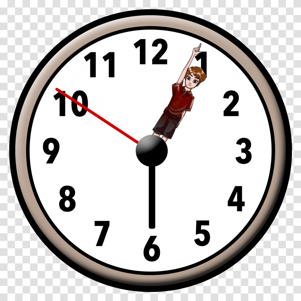 Tick Tock Clock Clipart With Background, Analog Clock, Person, Human, Alarm Clock Transparent Png
