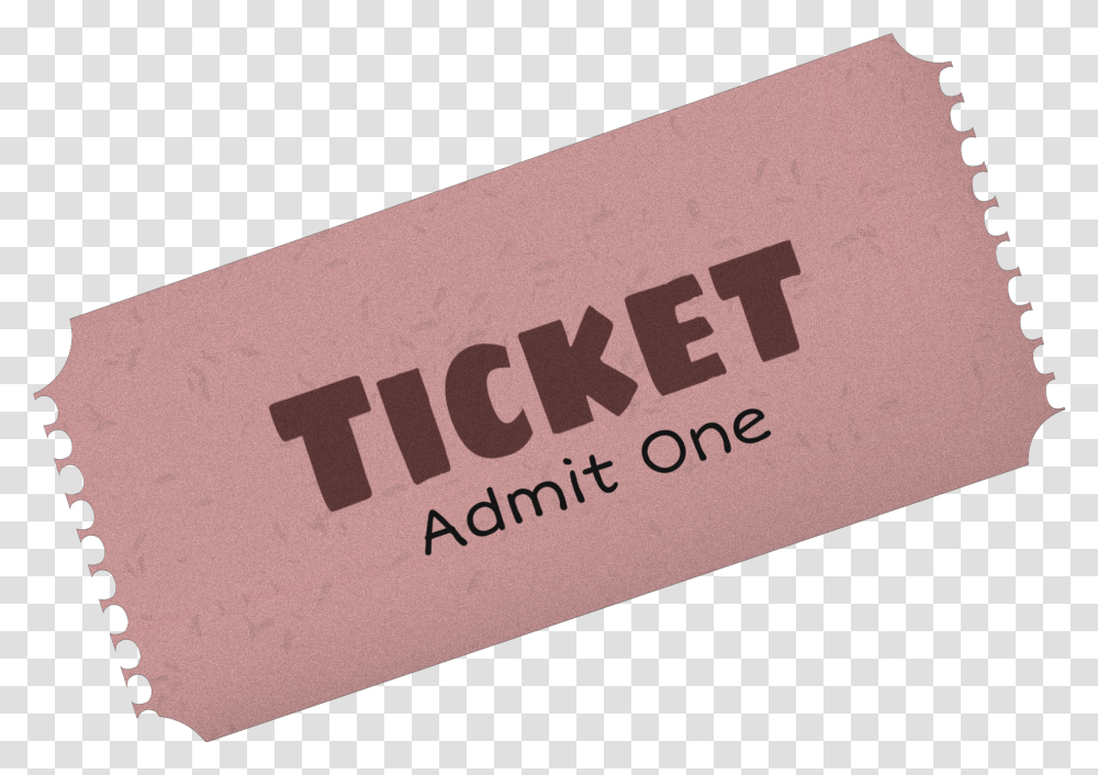 Ticket Blank Admit One Madewithpicsart Label, Business Card, Paper, Rubber Eraser Transparent Png