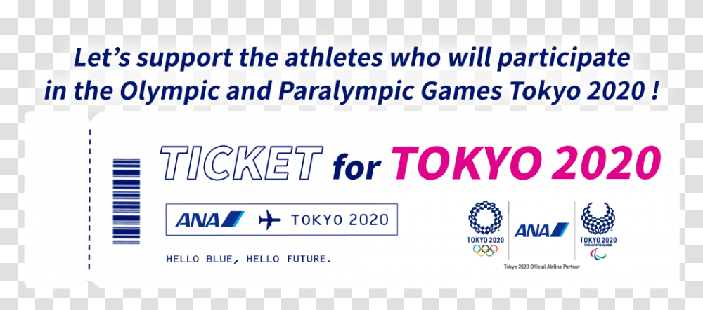 Ticket For Tokyo2020ana Language, Text, Driving License, Document, Id Cards Transparent Png