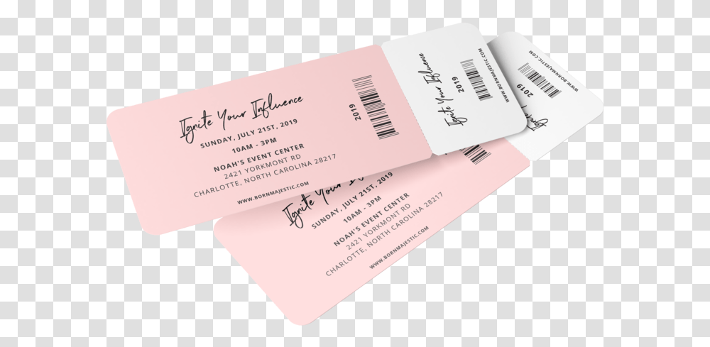 Ticket Handwriting, Paper, Business Card Transparent Png