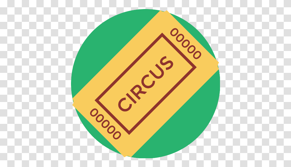 Ticket Icon Circle, Text, Label, Paper Transparent Png
