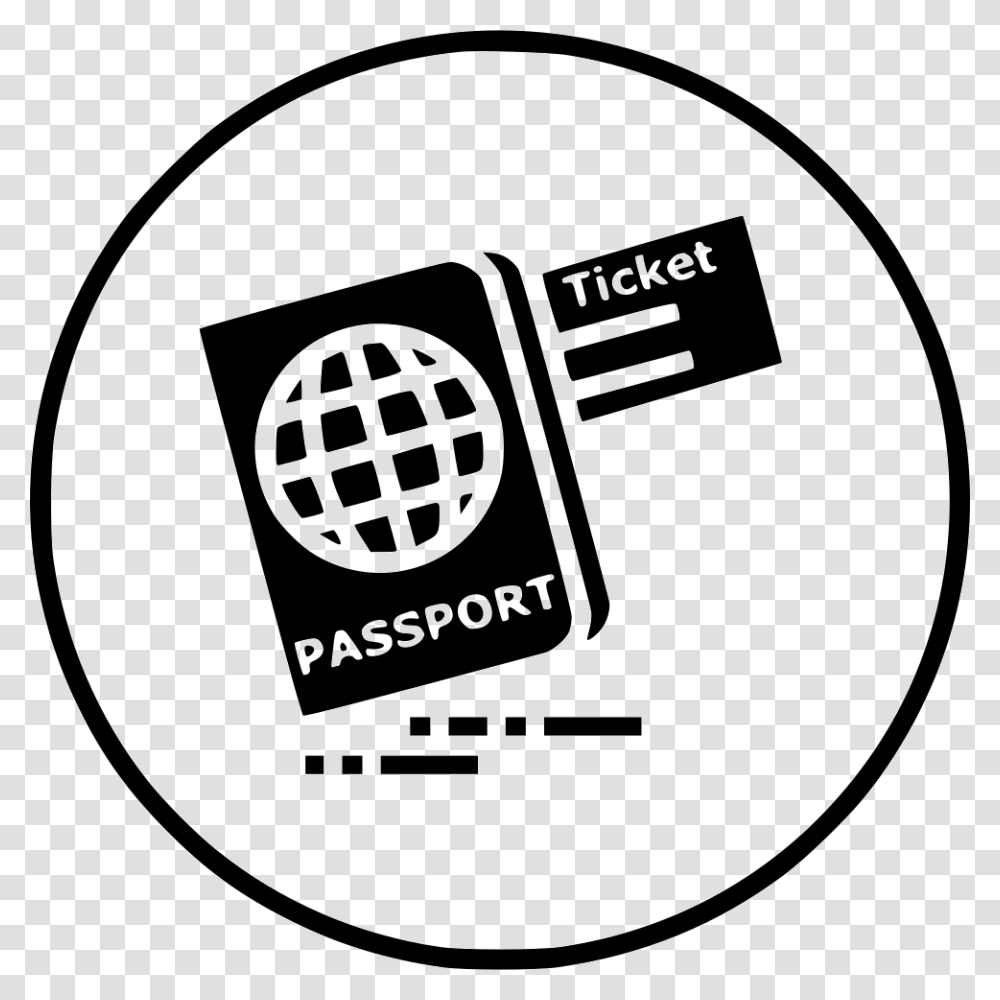Ticket Passport Travel Visa Identity Tourism Document Tourism Travel Icon, Logo, Trademark, First Aid Transparent Png