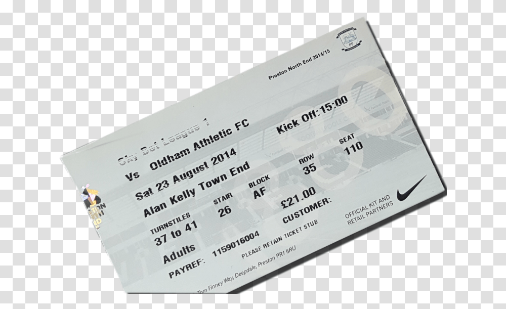 Ticket, Paper, Business Card Transparent Png