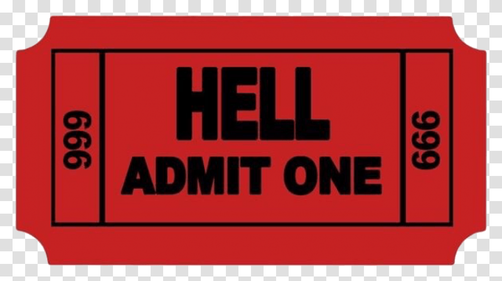 Ticket To Hell, Paper, Scoreboard, Label Transparent Png