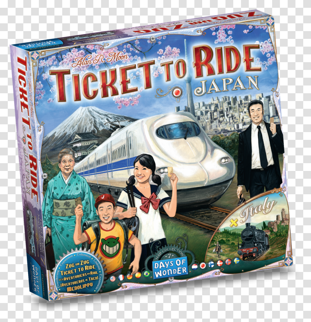 Ticket To Ride Japan Italy, Person, Human, Disk, Dvd Transparent Png