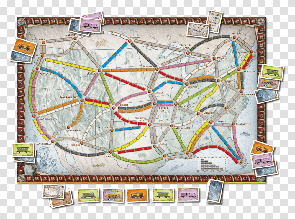 Ticket To Ride Map, Bicycle, Vehicle, Transportation, Bike Transparent Png