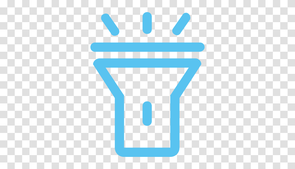 Tickets Flashlight Flashlight Guideline Icon With And Vector, Hand Transparent Png