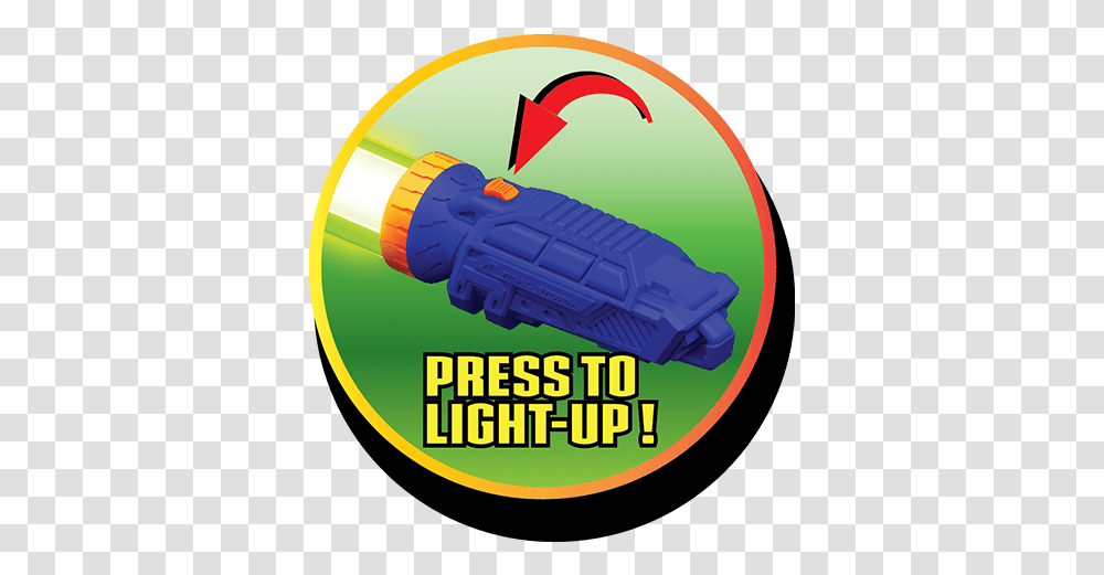 Tidal Storm Light Up Blaster Fictional Character, Text, Bomb, Weapon, Pillow Transparent Png