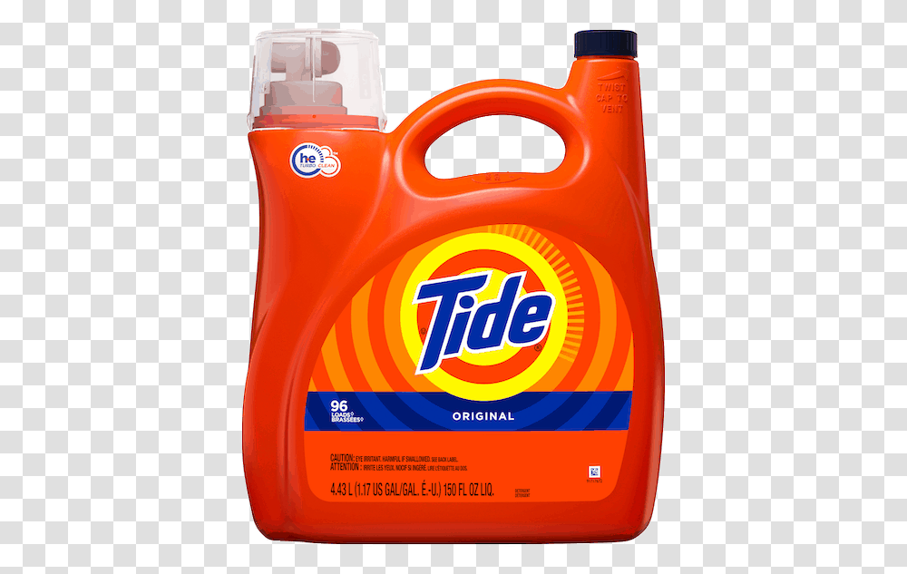 Tide Laundry Detergent, Bottle, Cosmetics, Bag, Label Transparent Png