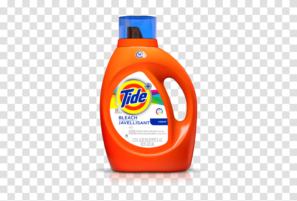 Tide Plus Bleach Alternative He Liquid Detergent, Food, Bottle, Label Transparent Png