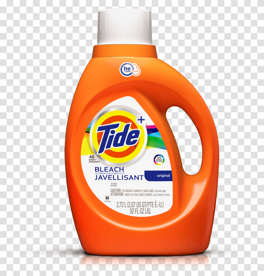 Tide Plus Bleach Alternative Liquid Laundry Detergent Tide April Fresh, Label, Bottle, Cosmetics Transparent Png