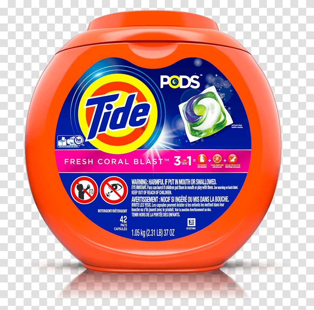 Tide Pods Original Scent He Turbo Laundry Detergent Tide Pods Fresh Coral Blast, Helmet, Apparel, Food Transparent Png