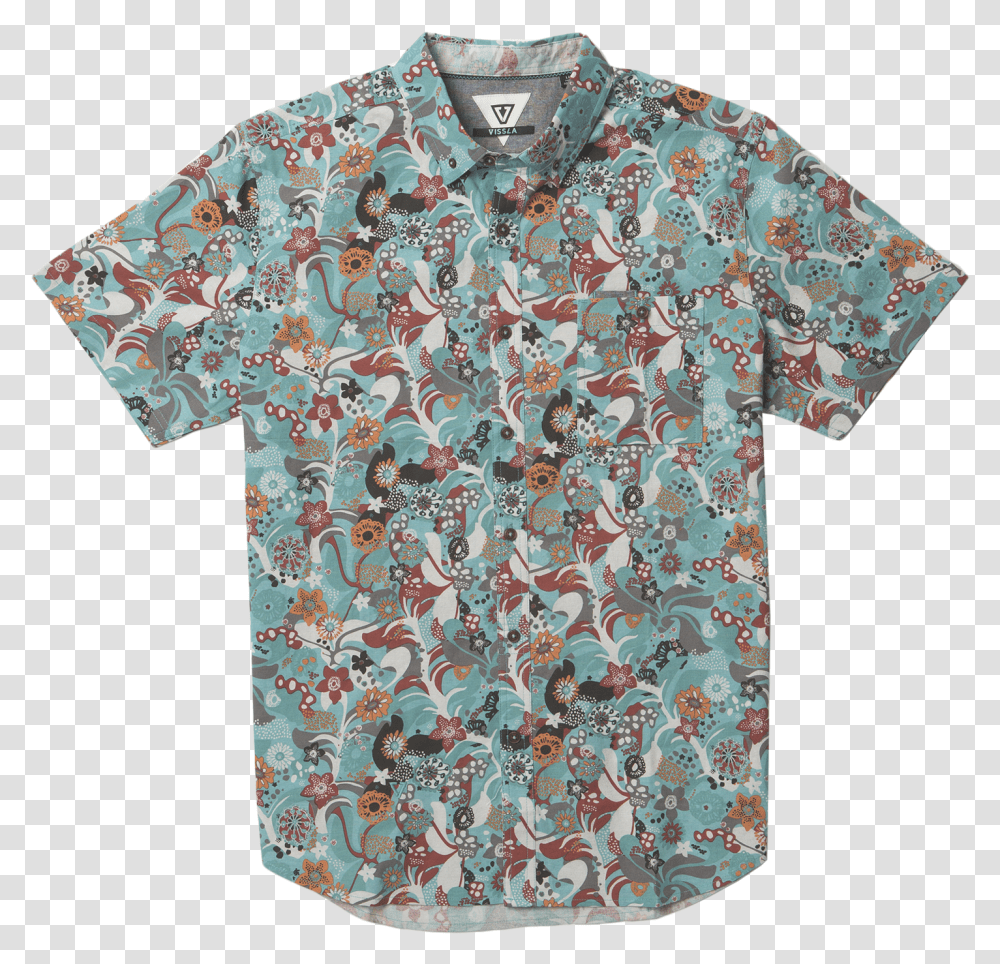 Tide Rider Ss Woven Download Vissla Tide Riders Short Sleeve Woven, Pattern, Paisley, Shirt Transparent Png