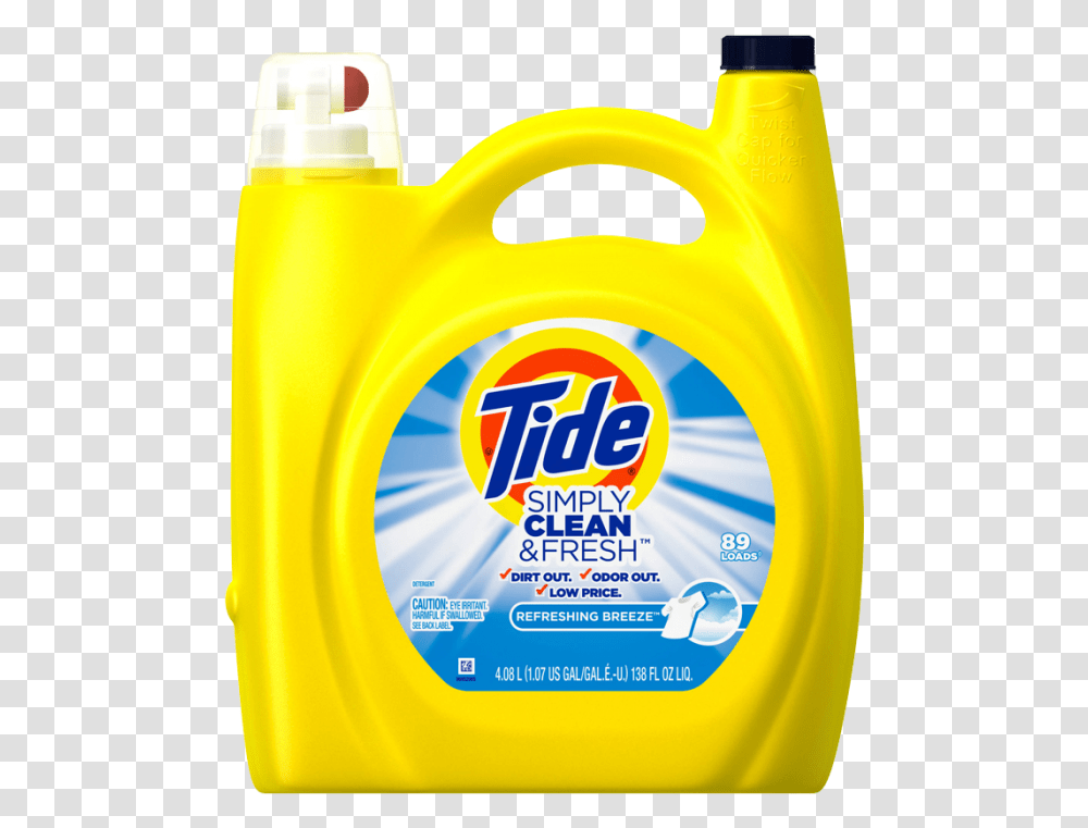Tide Simply Clean And Fresh, Sunscreen, Cosmetics, Bottle, Label Transparent Png