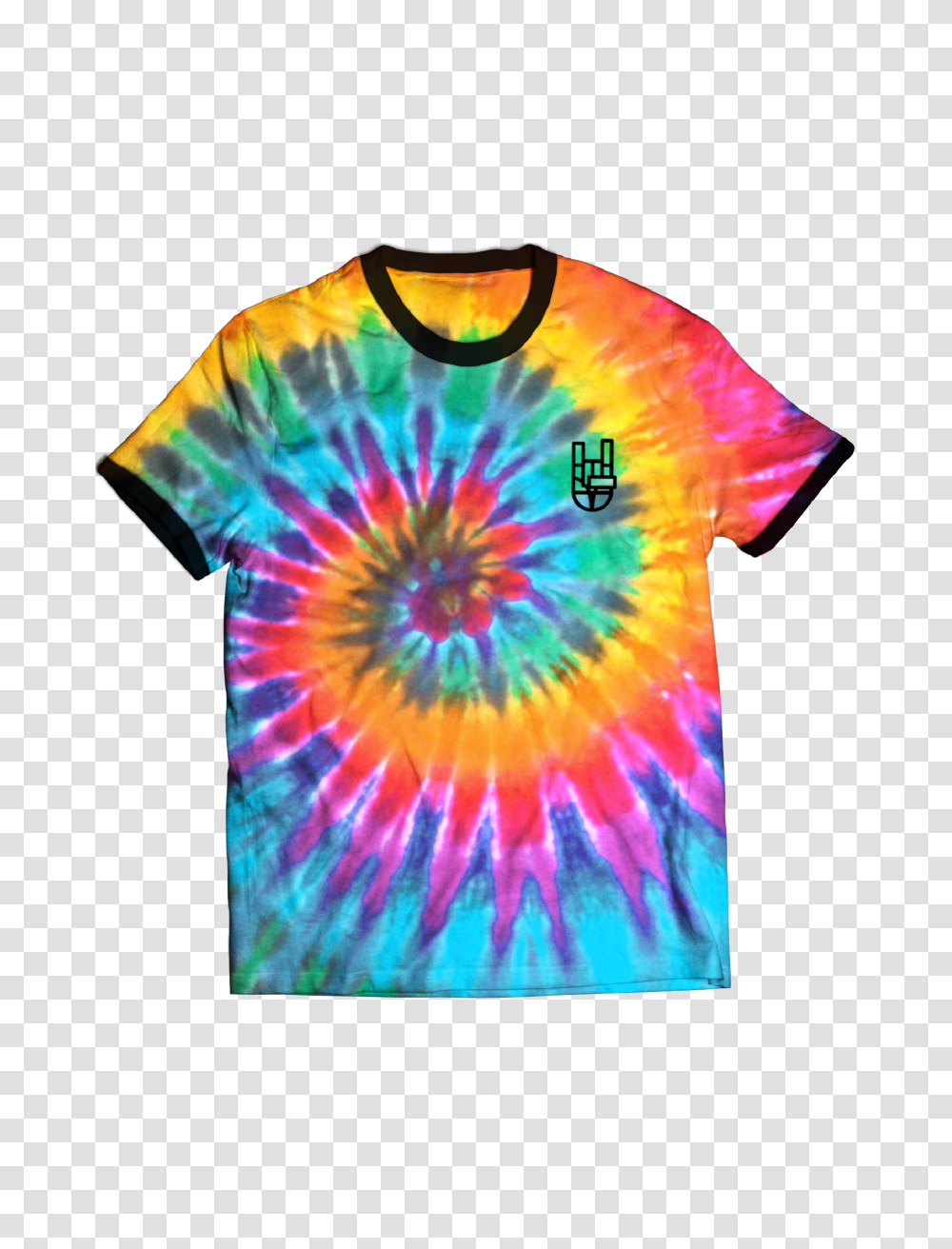 Tie Dye Crew Piped Tee, Apparel, T-Shirt Transparent Png