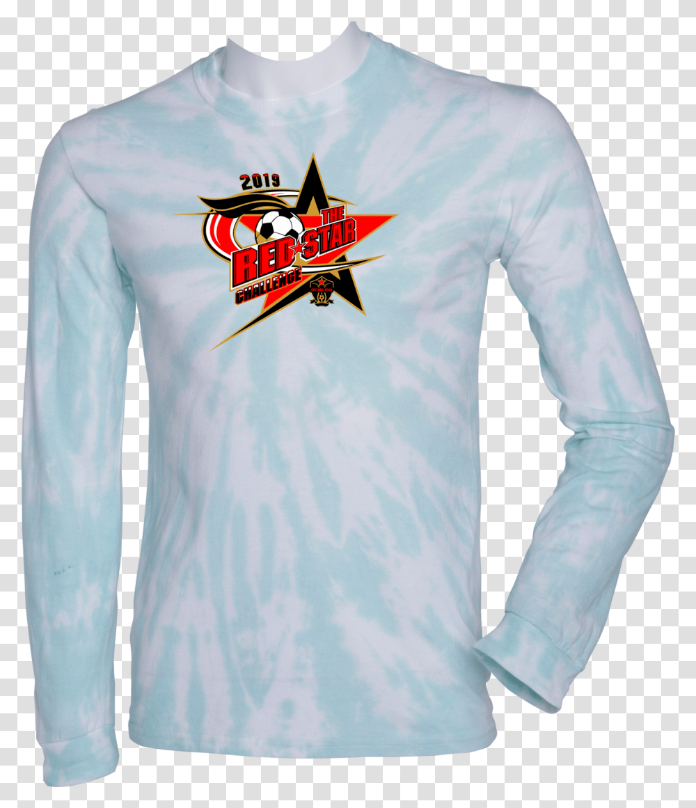 Tie Dye Long Sleeves 2019 Red Star Challenge Sleeve, Clothing, Apparel, Shirt, Airplane Transparent Png