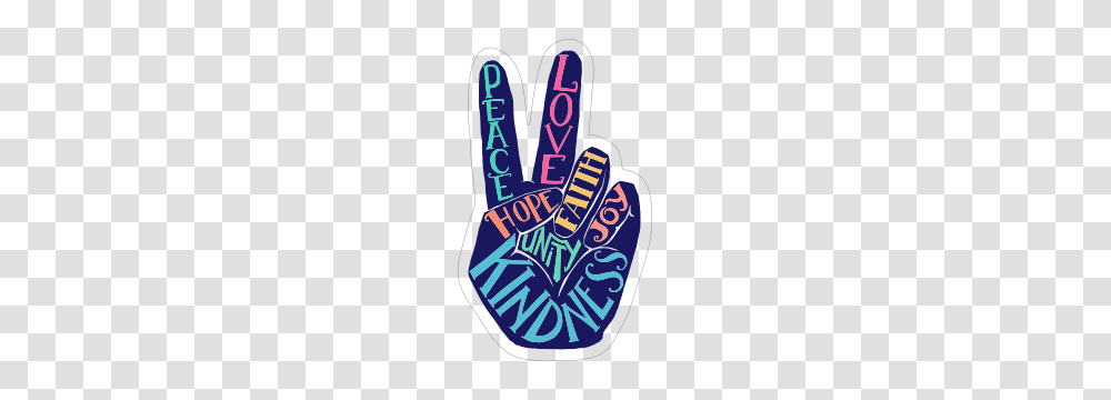 Tie Dye Peace Sign Hippie Sticker, Hand, Fist Transparent Png