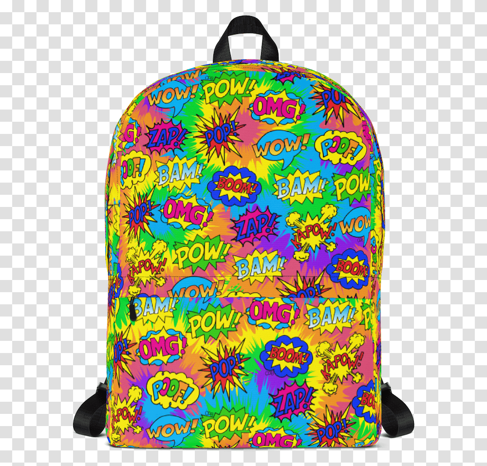 Tie Dye Pop Art Backpack Backpack, Bag, Apparel, Swimwear Transparent Png