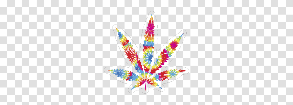 Tie Dye Pot Leaf Hippie Sticker, Pattern, Floral Design Transparent Png