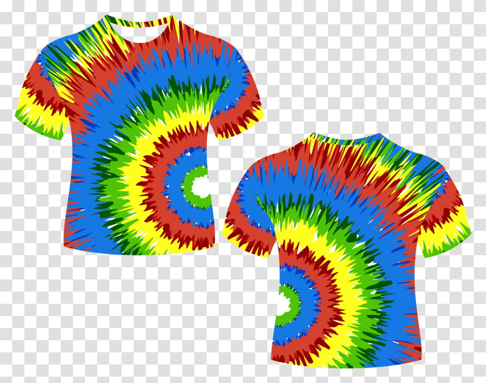 Tie Dye Shirt Clipart, Spiral, Ornament Transparent Png