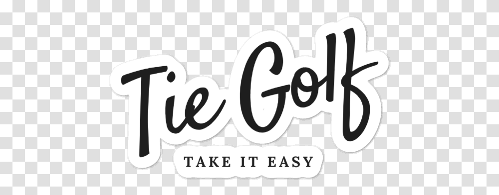 Tie Golf Logo Sticker Dot, Label, Text, Alphabet, Symbol Transparent Png