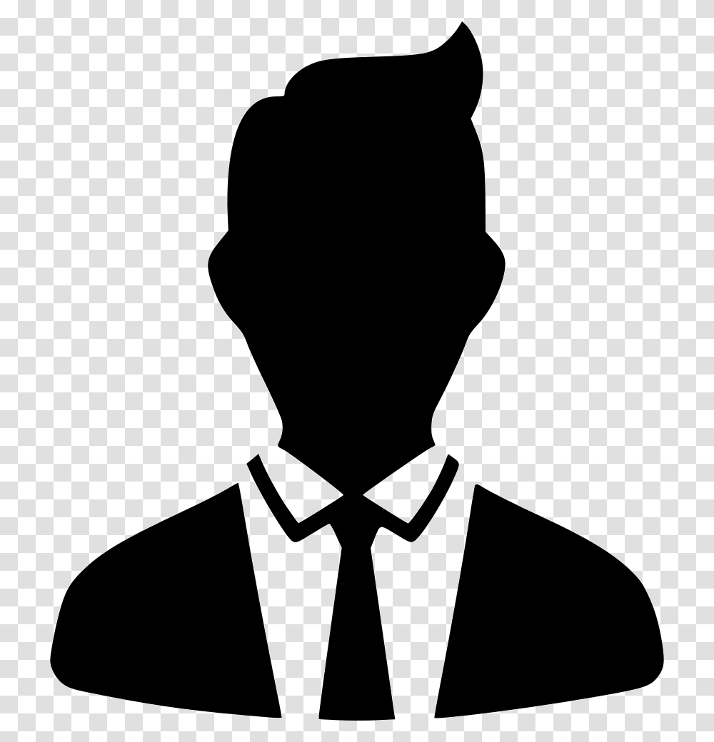 Tie User Default Suit Display Contact Business Woman Profile Icon, Silhouette, Stencil, Accessories, Accessory Transparent Png