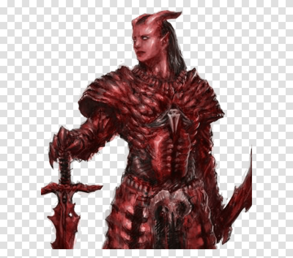 Tiefling Warrior, Person, Human, Knight, Back Transparent Png