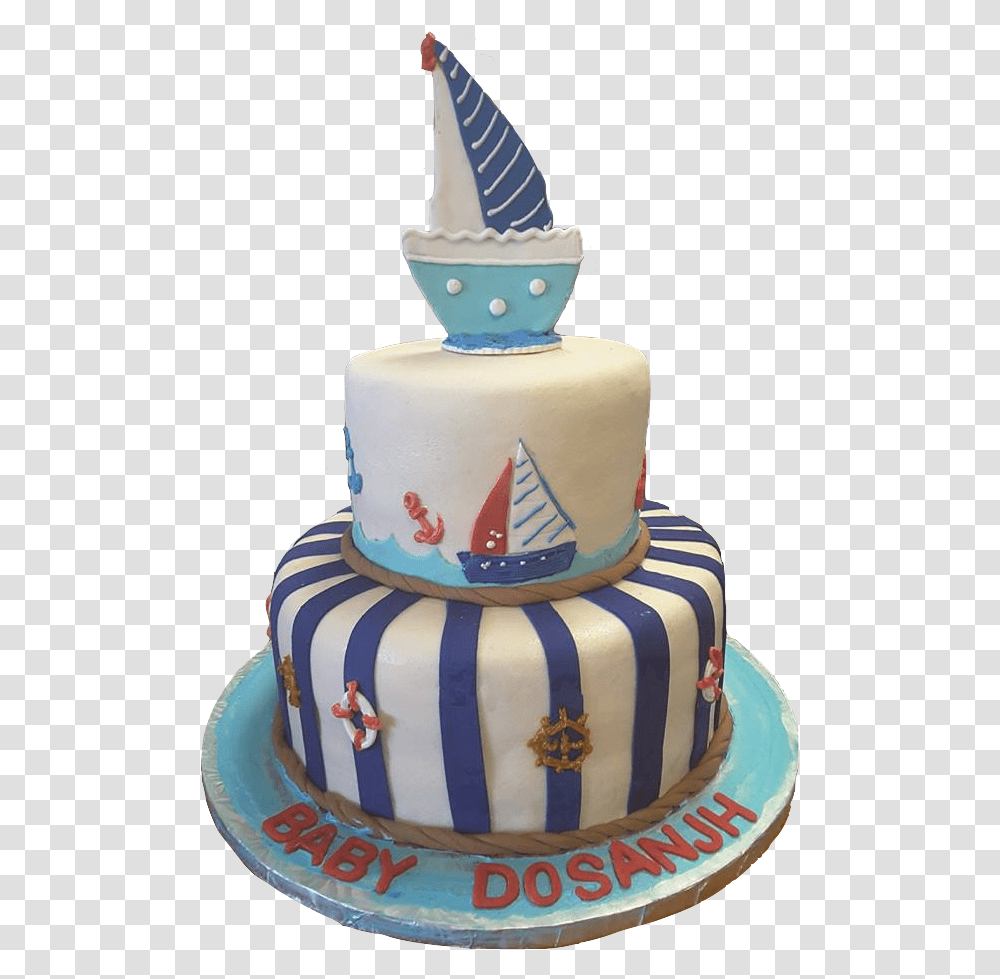 Tier Nautical Cake, Dessert, Food, Birthday Cake, Icing Transparent Png