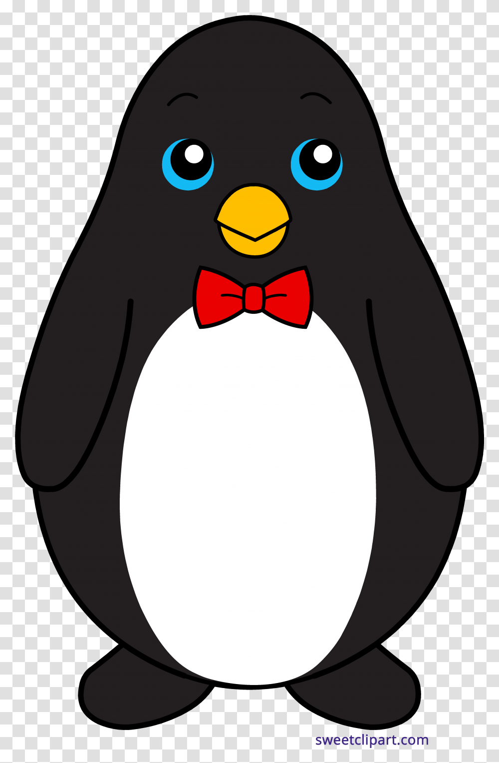 Ties Clipart Cartoon Penguin With Bow Tie, King Penguin, Bird, Animal Transparent Png