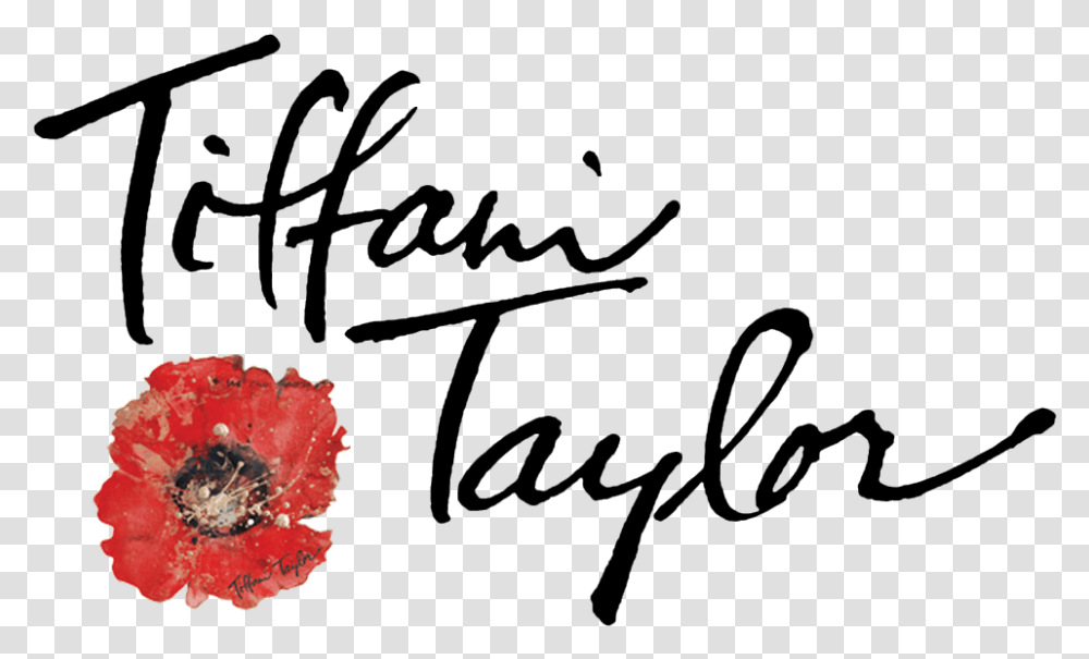 Tiffani Taylor Logo Tiffani Handwriting, Plant, Flower, Blossom, Petal Transparent Png