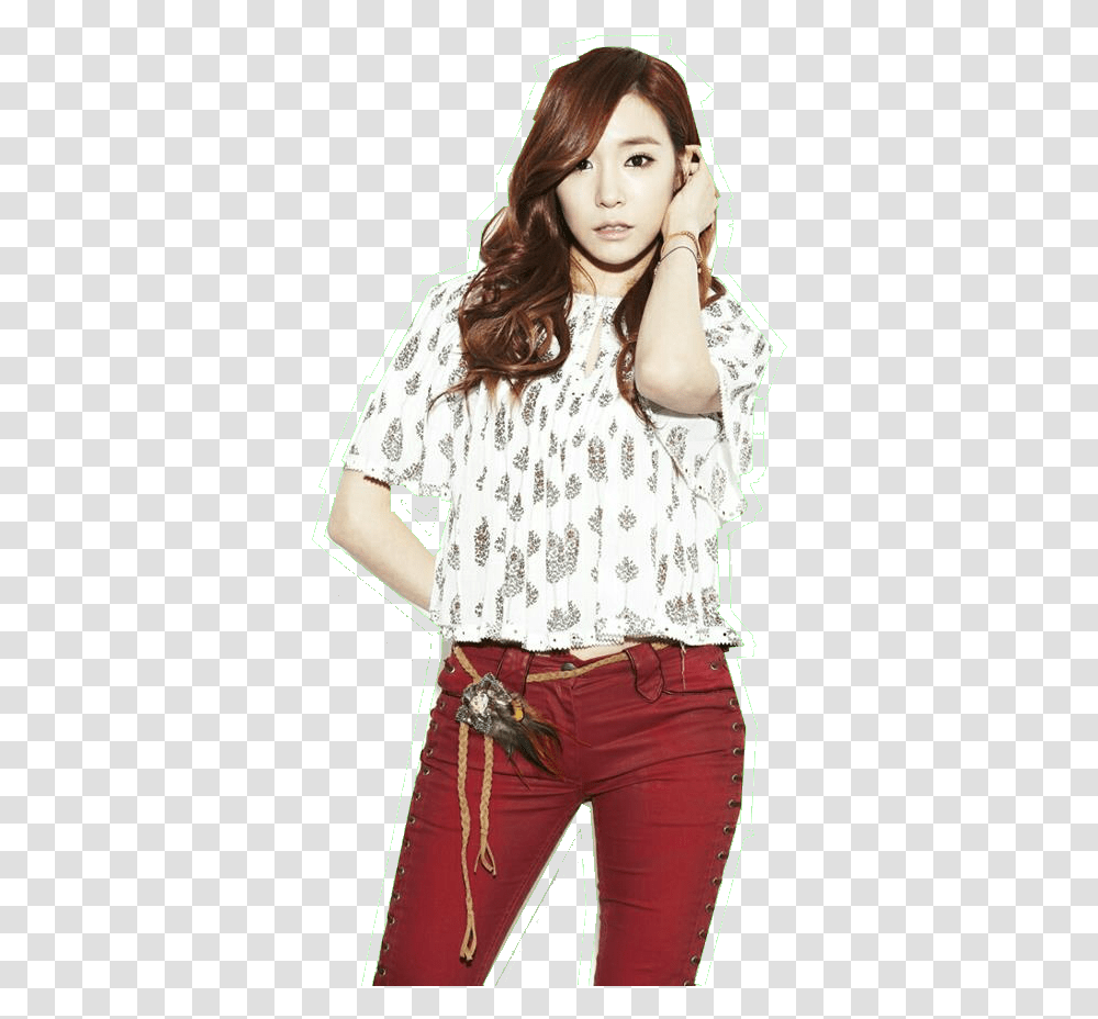 Tiffany Hwang Full Body Download Taeyeon And Tiffany And Sunny, Blouse, Person, Female Transparent Png